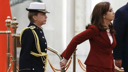 Pansa, edecana de Cristina Kirchner, en un viaje oficial a China