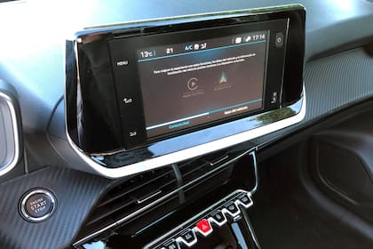 Pantalla multimedia de siete pulgadas del Peugeot 208