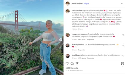 Paola compartía con sus seguidores su lucha contra la enfermedad