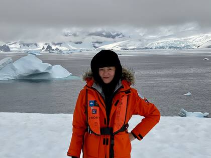 Paola Marzotto en la Antártida