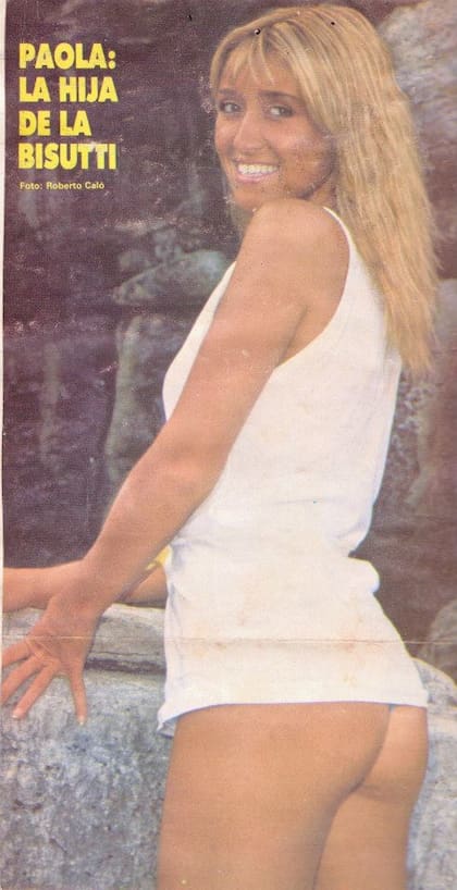 Paola Papini en los años 80, cuando irrumía en las tapas de las revistas