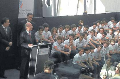 Paolo Rocca, en la inauguración