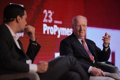 Paolo Rocca, titula del Grupo Techint, dialogó con Pablo Lavigne, secretario de Coordinación de la Producción