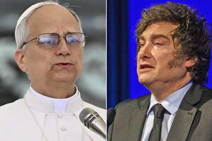 Papa León XIV y Javier Milei