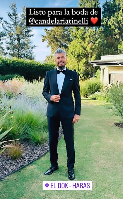 ¡Papá orgulloso! Marcelo Tinelli publicó en sus redes sociales el elegante traje con el que presenció la boda de su "pequeña Lelé" 