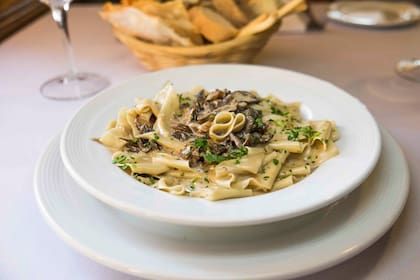 Papardelle crema y hongos de Sottovoce