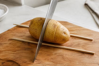 Papas Hasselback