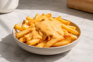 Papas fritas con salsa andaluza