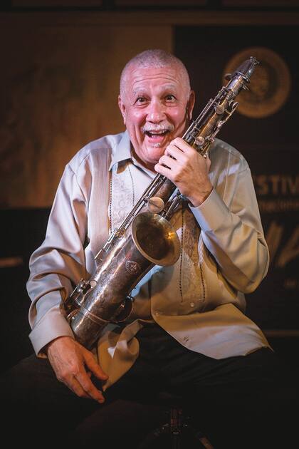 Paquito DRivera, clarinetista, saxofonista, director del festival y maestro de ceremonias