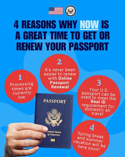 Para agilizar el trámite y el envío del pasaporte, se tiene que pagar un costo adicional (Instagram/@travelgov)