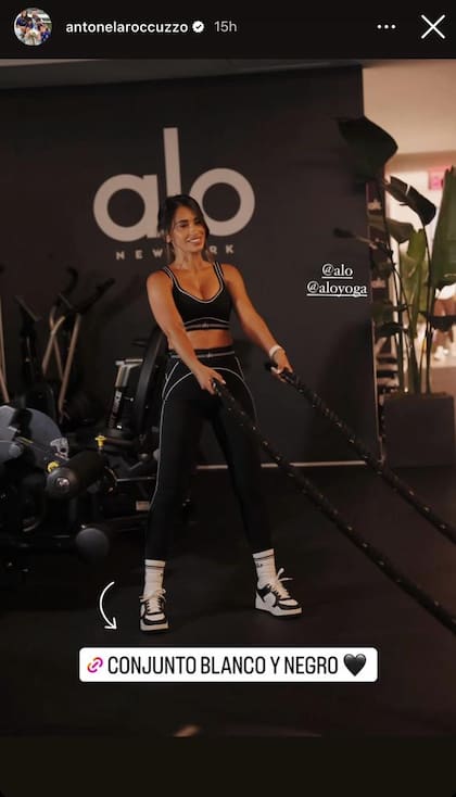 Para Anto Roccuzzo la actividad física es infaltable en su día a día