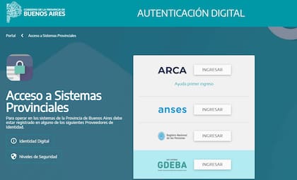 Para completar el trámite es necesario ingresar con cualquier usuario