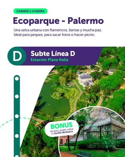 Para conocer qué parques visitar con otras líneas ingresa en Instagram a @emova_arg
