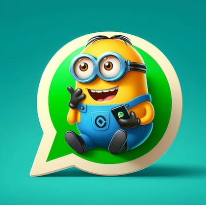 Para crear el "modo Minion" de Whatsapp, los usuarios pueden generar imágenes como esta con softwares de inteligencia artificial