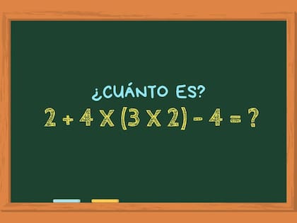 Para dar con el resultado correcto de esta operación se debe seguir el orden de las operaciones