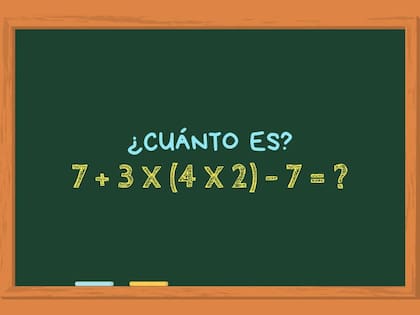 Para dar con el resultado correcto de esta operación, se debe seguir el orden de las operaciones