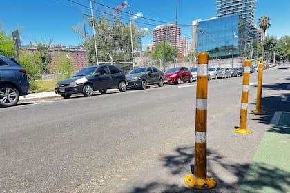 Para delimitar lugares de estacionamiento también son utilizados