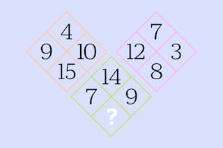 Acertijo visual: ¿qué número falta en el último rombo?