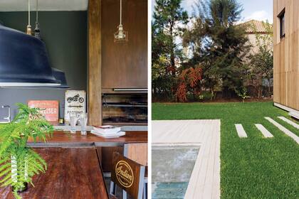 La tapa de la parrilla se dejó oxidar y luego se pintó con laca.