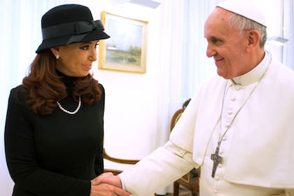 Cristina Kirchner y el papa Francisco, en agosto de 2020