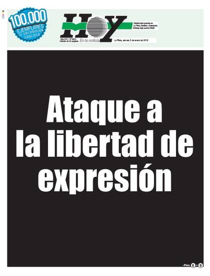 Para el diario Hoy, la detención de su dueño, Marcelo Balcedo, es un "ataque a la libertad de expresión"