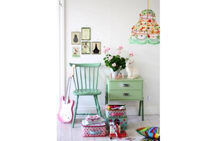 Para el rincón de los más chicos, el verde menta es un color motivante, divertido y energizante, a tono con las características del mundo infantil