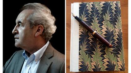 "Para escribir me gusta usar esta lapicera fuente japonesa, una Nakaya, hecha a mano, en madera, y un cuaderno para manuscritos creado por el maestro encuadernador Anthony Cains" Fotos: Santiago Filipuzzi