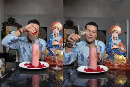 Para este ritual se necesita una vela rosa, un recipiente de cristal, pétalos de rosa y escarcha dorada (YouTube/NiñoProdigio)