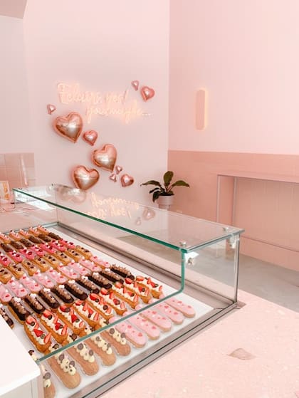 Para exponer los productos, los dueños de Choux encargaron una heladera especial