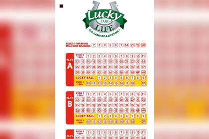 Para jugar a Lucky for Life se deben elegir cinco números del 1 al 48 y un número de Lucky Ball del 1 al 18 (North Carolina Education Lottery)