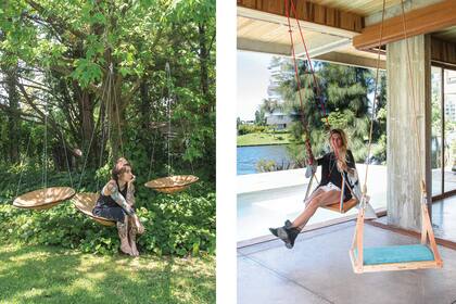 Para las hamacas no hay edad y la disfrutan chicos y grandes.