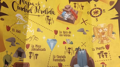 Para llegar a hacer el estudio en el resonador magnético, los chicos tienen que atravesar una serie de obstáculos de una isla encantada