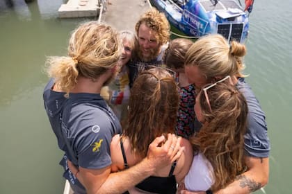 Para los hermanos, el momento inolvidable fue volver a ver a sus seres queridos