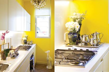 Para los que se animan, el amarillo es un color lleno de energía. En cocinas con buena entrada de luz natural genera una sensación de amplitud visual