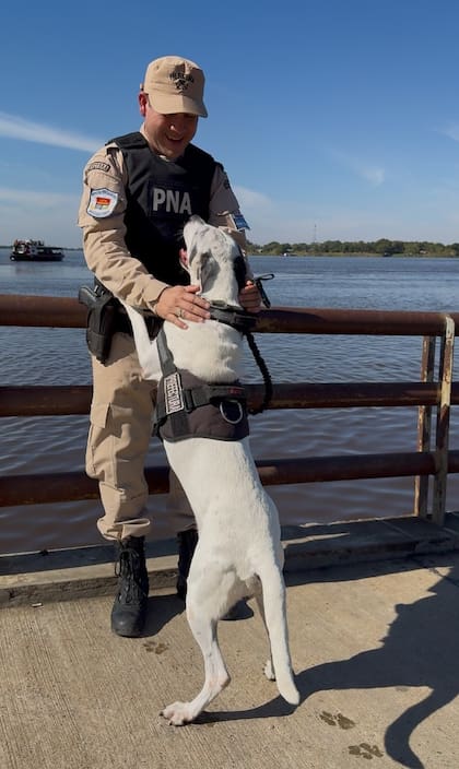 “Para mí, Mía no es solamente una compañera de servicio, es mi compañera de vida", dice el cabo Gordillo