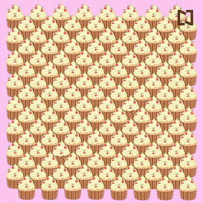 Para poder encontrar los dos conos de helado distribuidos en la imagen deberás prestar atención a todos los detalles