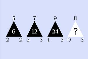 Acertijo matemático: ¿podés descubrir qué número falta en el último triángulo?