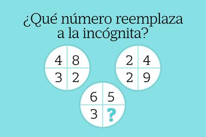 Para resolverlo deberás deducir qué sucede en cada uno de los círculos