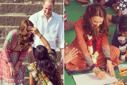 Para su viaje a India la duquesa eligió varios vestidos de Topshop