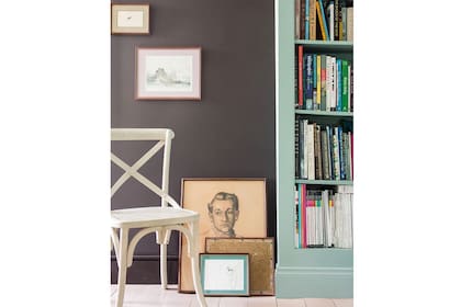 Para un espacio elegante se puede optar por un marrón curtido y combinarlo con tonos pastel