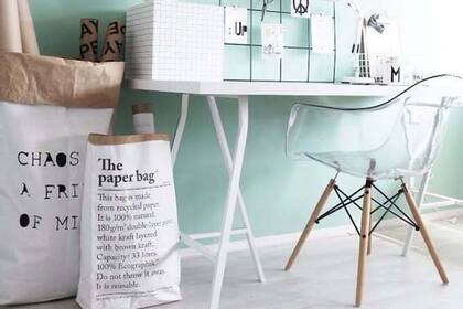 Para un rincón de trabajo, el verde es un color relajante que invita a la concentración