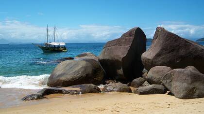 Paraty, una de la playas tranquilas de Brasil