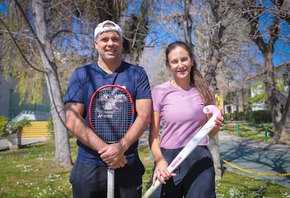 Pareja de deportistas: Fernando González y Luciana Aymar