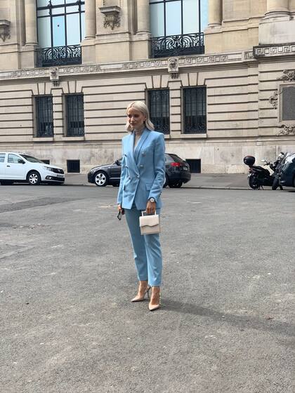 Street Style en París durante la semana de la moda