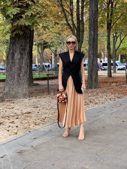 Street Style en París durante la semana de la moda