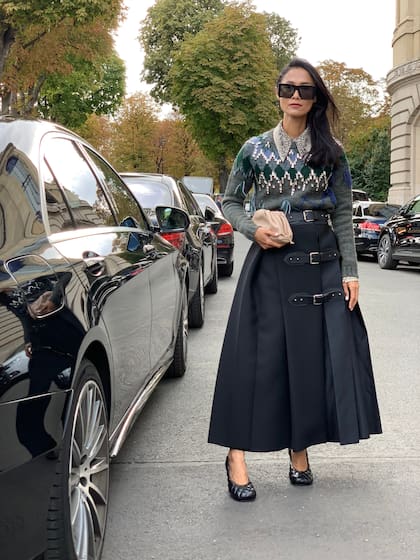 Street Style en París durante la semana de la moda