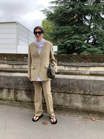 Street Style en París durante la semana de la moda