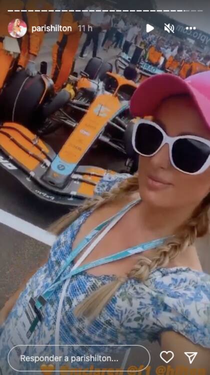 Paris Hilton en el Gran Premio de Miami de la Fórmula 1.