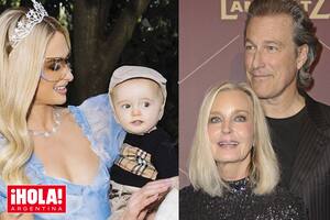 Paris Hilton en la fiesta de cumpleaños de su hijo Phoenix, y Bo Derek junto a su marido, John Corbett.