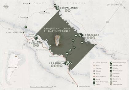 Parque Nacional El Impenetrable en Chaco